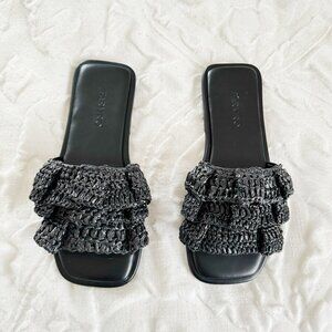 FARM RIO Crochet Slide Sandal Size 6 New
